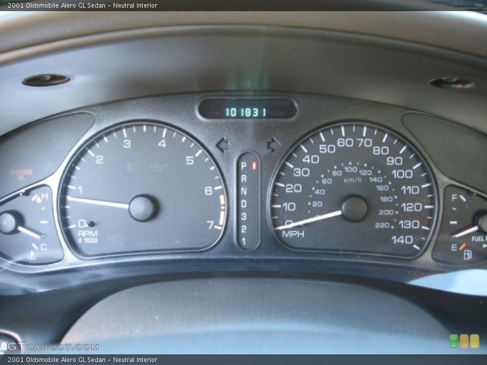 Neutral Interior Gauges for the 2001 Oldsmobile Alero GL Sedan #85391767