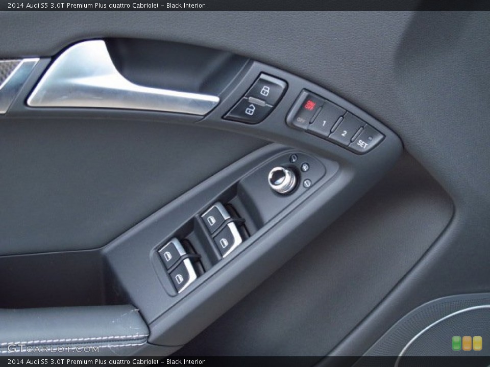 Black Interior Controls for the 2014 Audi S5 3.0T Premium Plus quattro Cabriolet #85393339