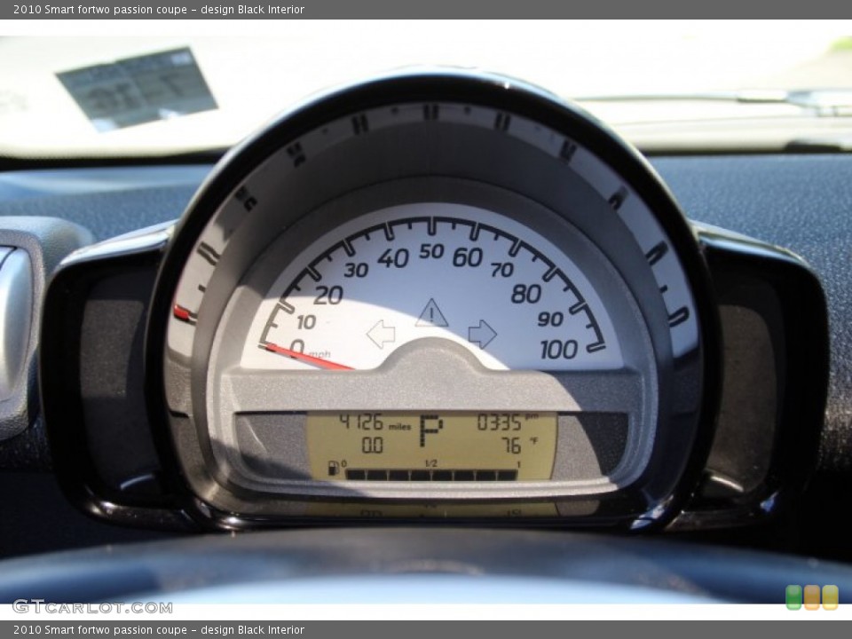 design Black Interior Gauges for the 2010 Smart fortwo passion coupe #85394791