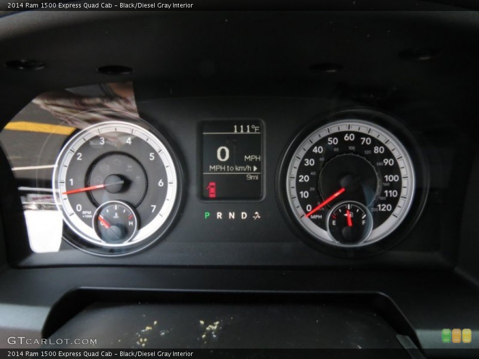 Black/Diesel Gray Interior Gauges for the 2014 Ram 1500 Express Quad Cab #85395271