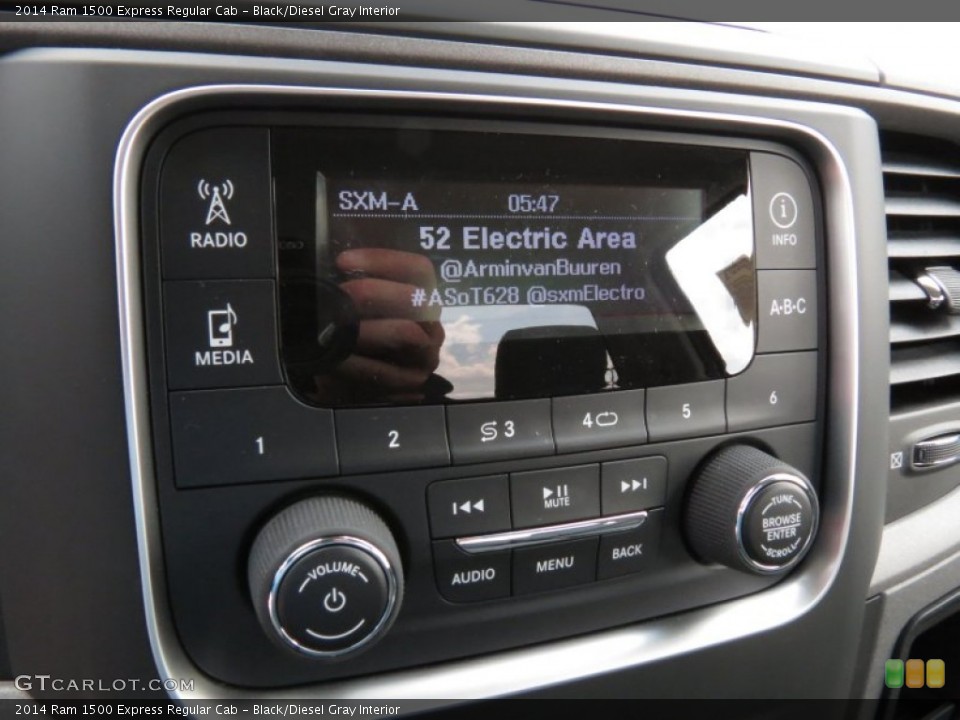 Black/Diesel Gray Interior Audio System for the 2014 Ram 1500 Express Regular Cab #85396255