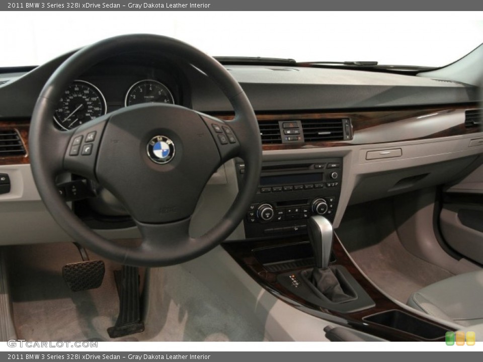 Gray Dakota Leather Interior Dashboard for the 2011 BMW 3 Series 328i xDrive Sedan #85398110