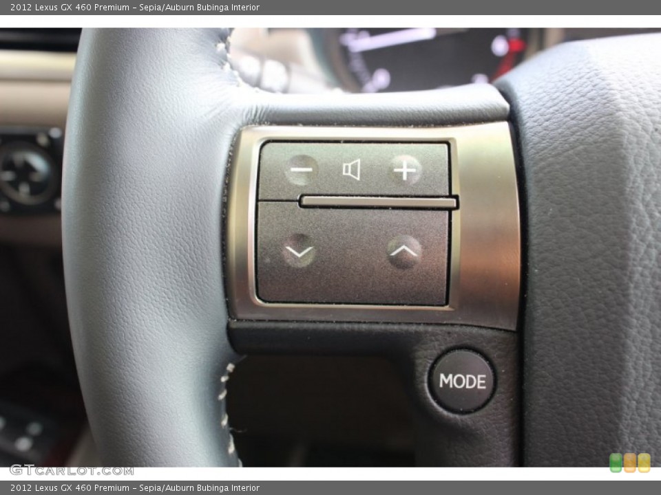 Sepia/Auburn Bubinga Interior Controls for the 2012 Lexus GX 460 Premium #85401559