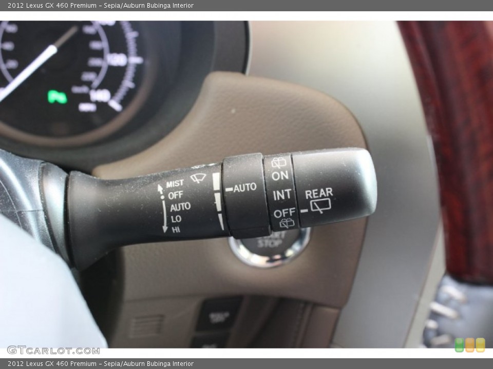 Sepia/Auburn Bubinga Interior Controls for the 2012 Lexus GX 460 Premium #85401574