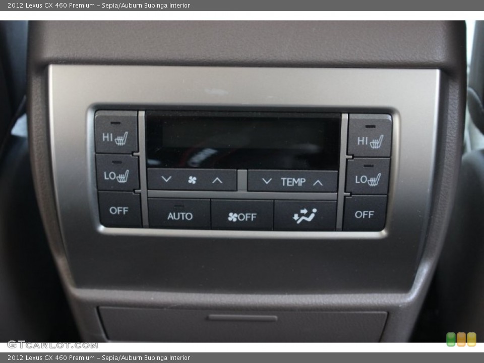 Sepia/Auburn Bubinga Interior Controls for the 2012 Lexus GX 460 Premium #85401722