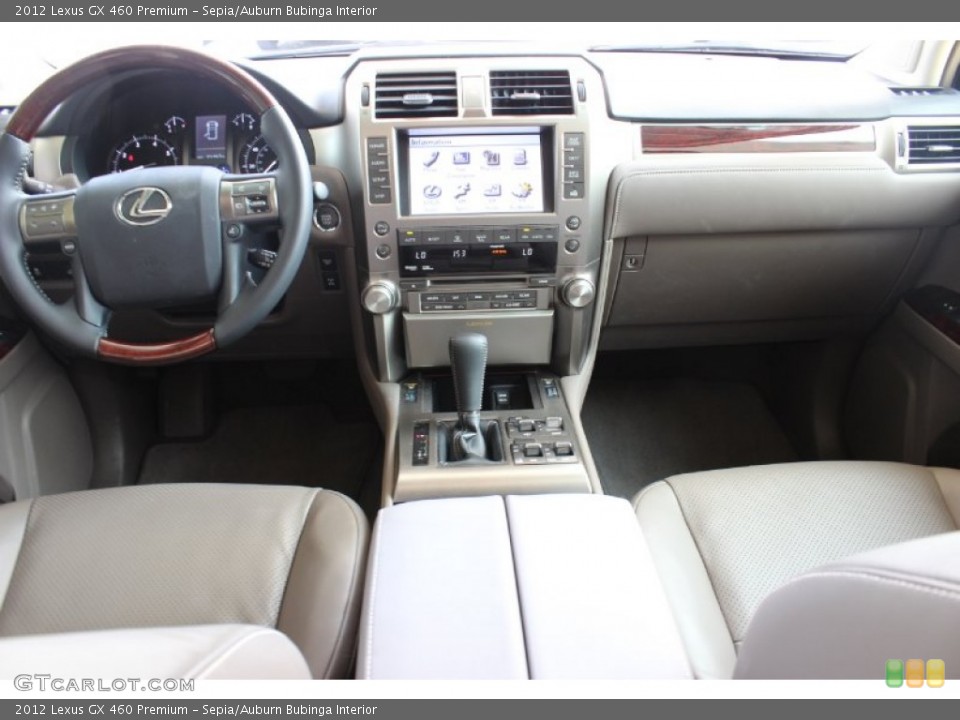 Sepia/Auburn Bubinga Interior Dashboard for the 2012 Lexus GX 460 Premium #85401739