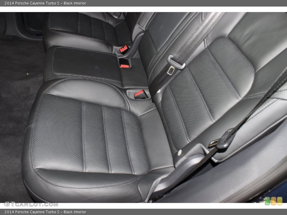 Black Interior Rear Seat for the 2014 Porsche Cayenne Turbo S #85403176