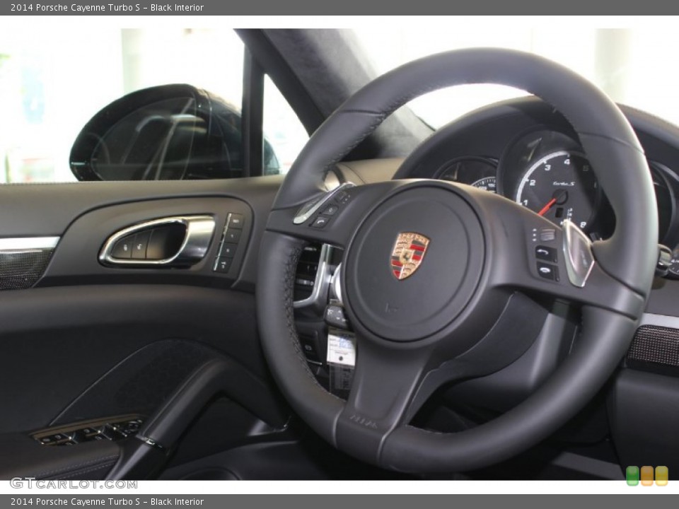 Black Interior Steering Wheel for the 2014 Porsche Cayenne Turbo S #85403203