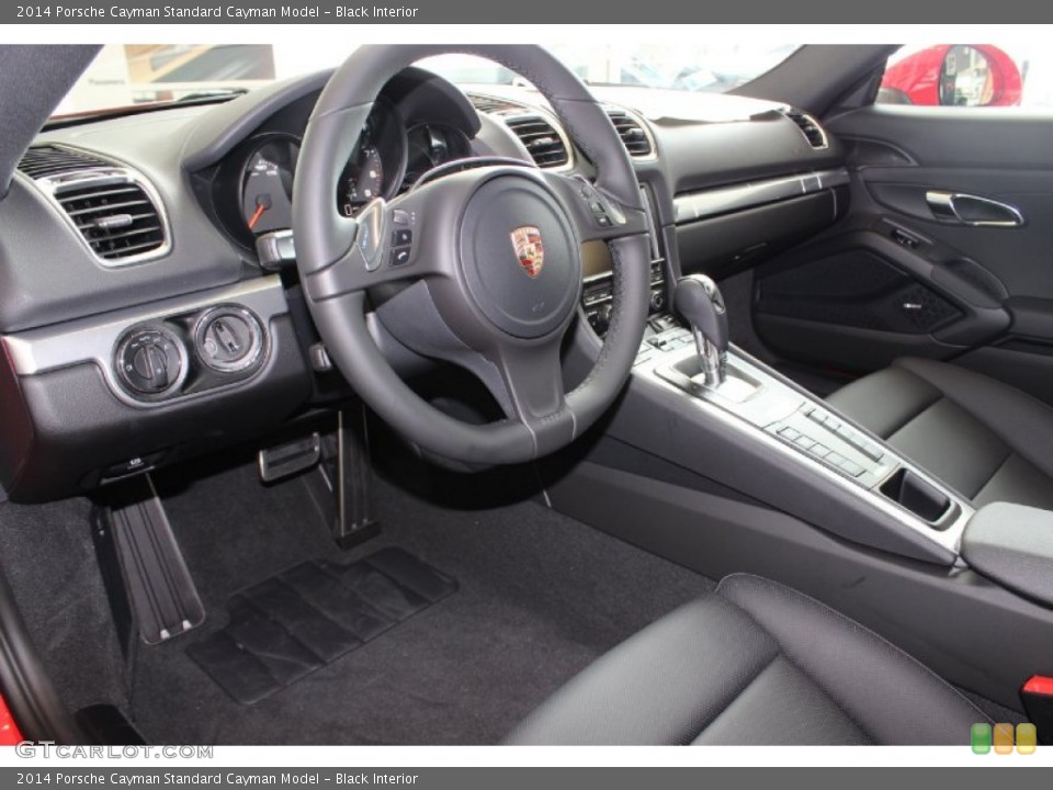 Black Interior Photo for the 2014 Porsche Cayman  #85403425