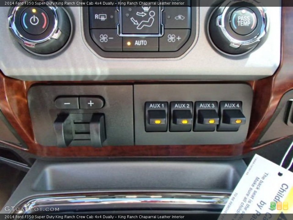 King Ranch Chaparral Leather Interior Controls for the 2014 Ford F350 Super Duty King Ranch Crew Cab 4x4 Dually #85412069