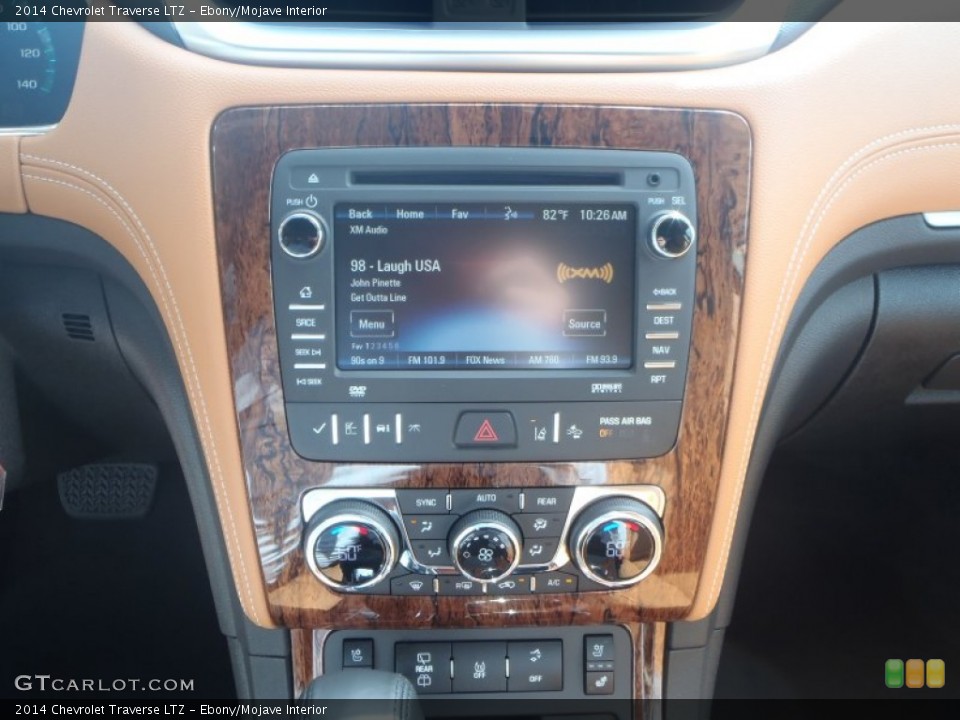 Ebony/Mojave Interior Controls for the 2014 Chevrolet Traverse LTZ #85413021