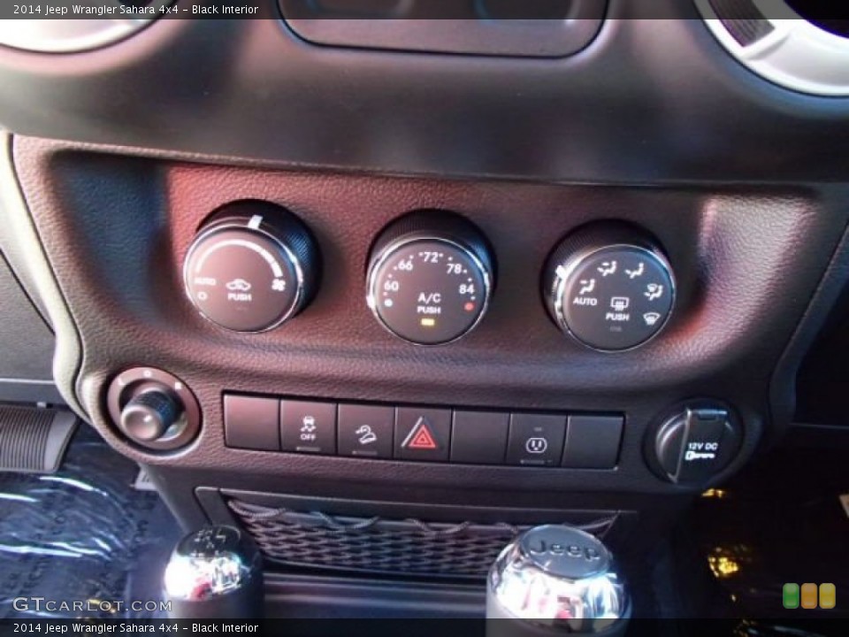 Black Interior Controls for the 2014 Jeep Wrangler Sahara 4x4 #85413333