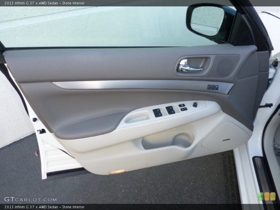 Stone Interior Door Panel for the 2013 Infiniti G 37 x AWD Sedan #85413507