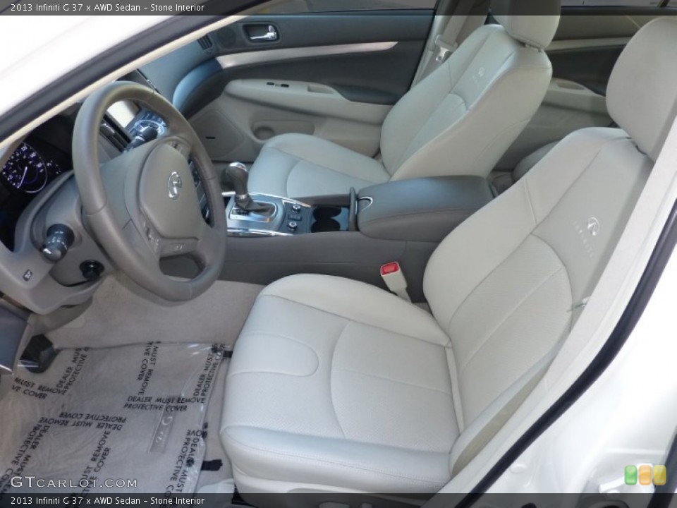 Stone Interior Front Seat for the 2013 Infiniti G 37 x AWD Sedan #85413532
