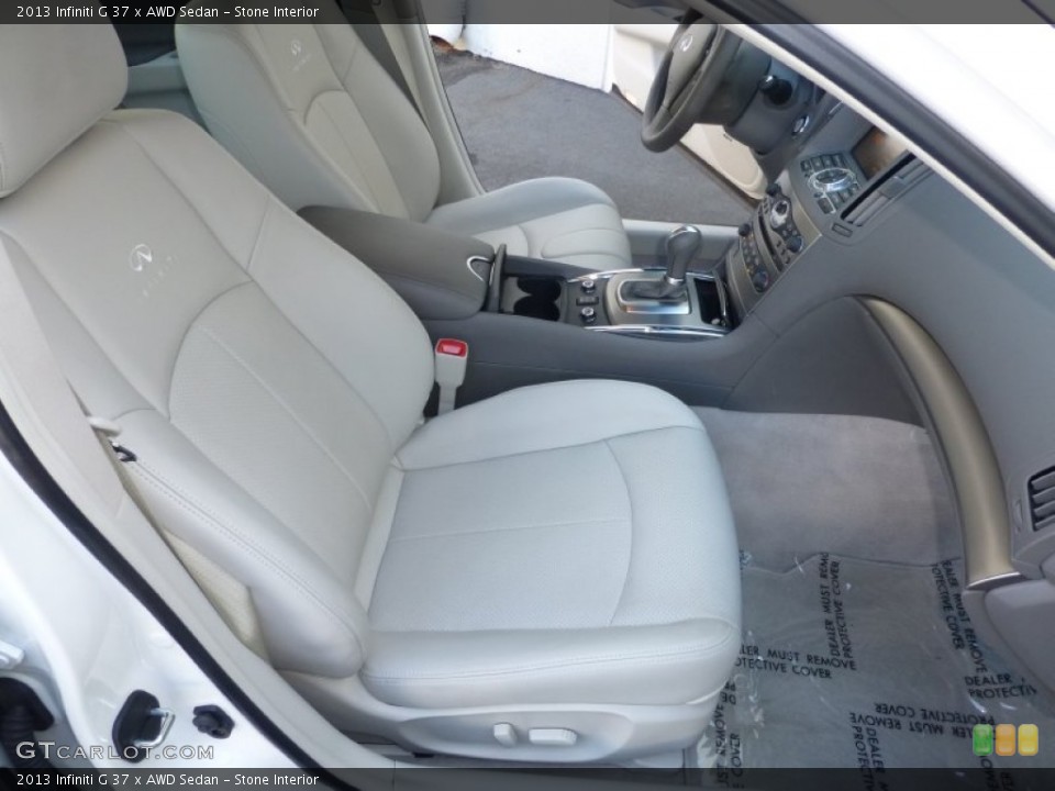 Stone Interior Front Seat for the 2013 Infiniti G 37 x AWD Sedan #85413720