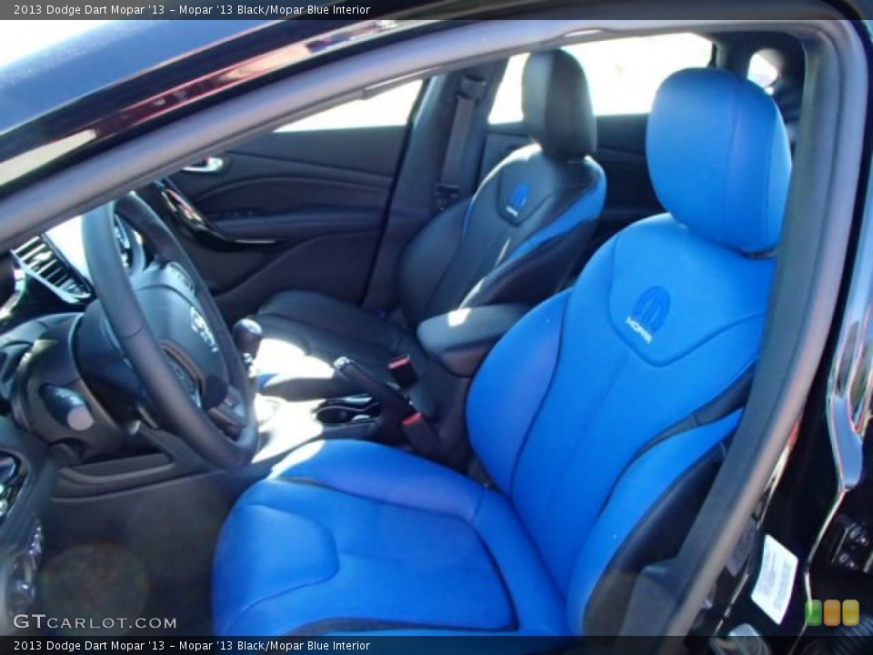 Mopar '13 Black/Mopar Blue Interior Photo for the 2013 Dodge Dart Mopar '13 #85417254