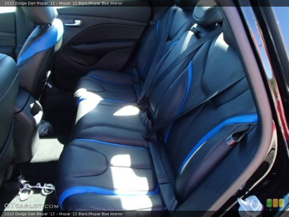 Mopar '13 Black/Mopar Blue Interior Rear Seat for the 2013 Dodge Dart Mopar '13 #85417278