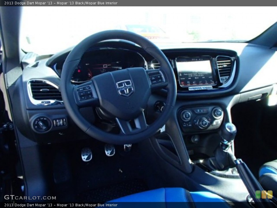 Mopar '13 Black/Mopar Blue Interior Dashboard for the 2013 Dodge Dart Mopar '13 #85417305