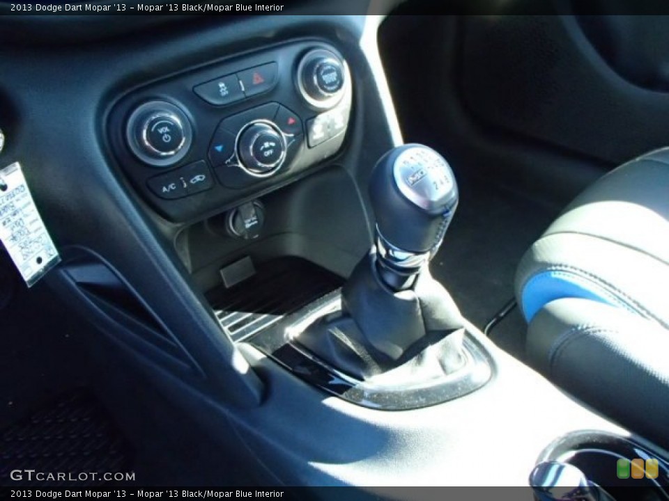 Mopar '13 Black/Mopar Blue Interior Transmission for the 2013 Dodge Dart Mopar '13 #85417401