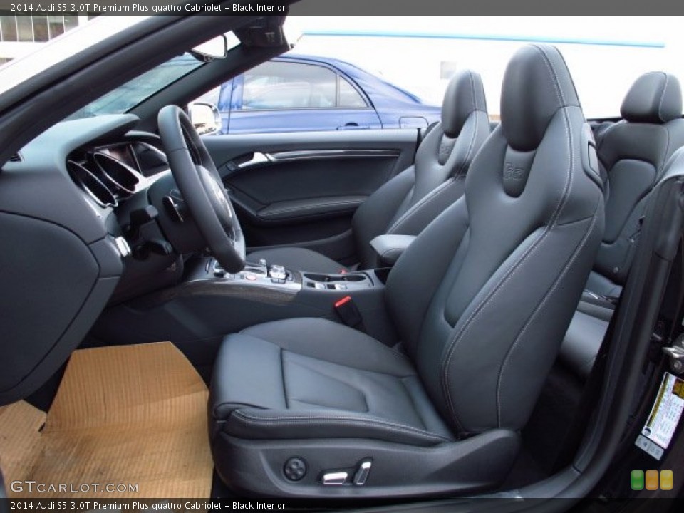 Black Interior Front Seat for the 2014 Audi S5 3.0T Premium Plus quattro Cabriolet #85418493