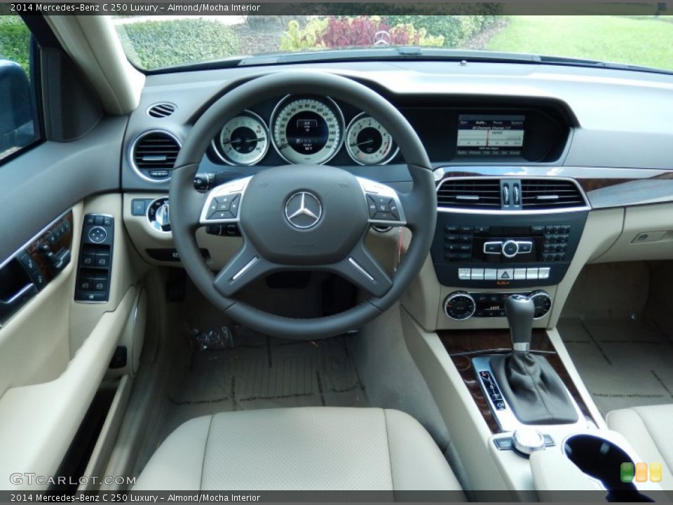 Almond/Mocha Interior Dashboard for the 2014 Mercedes-Benz C 250 Luxury #85418814
