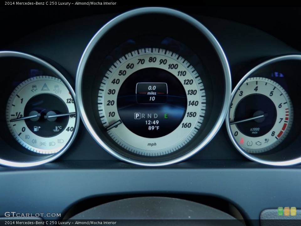 Almond/Mocha Interior Gauges for the 2014 Mercedes-Benz C 250 Luxury #85418838