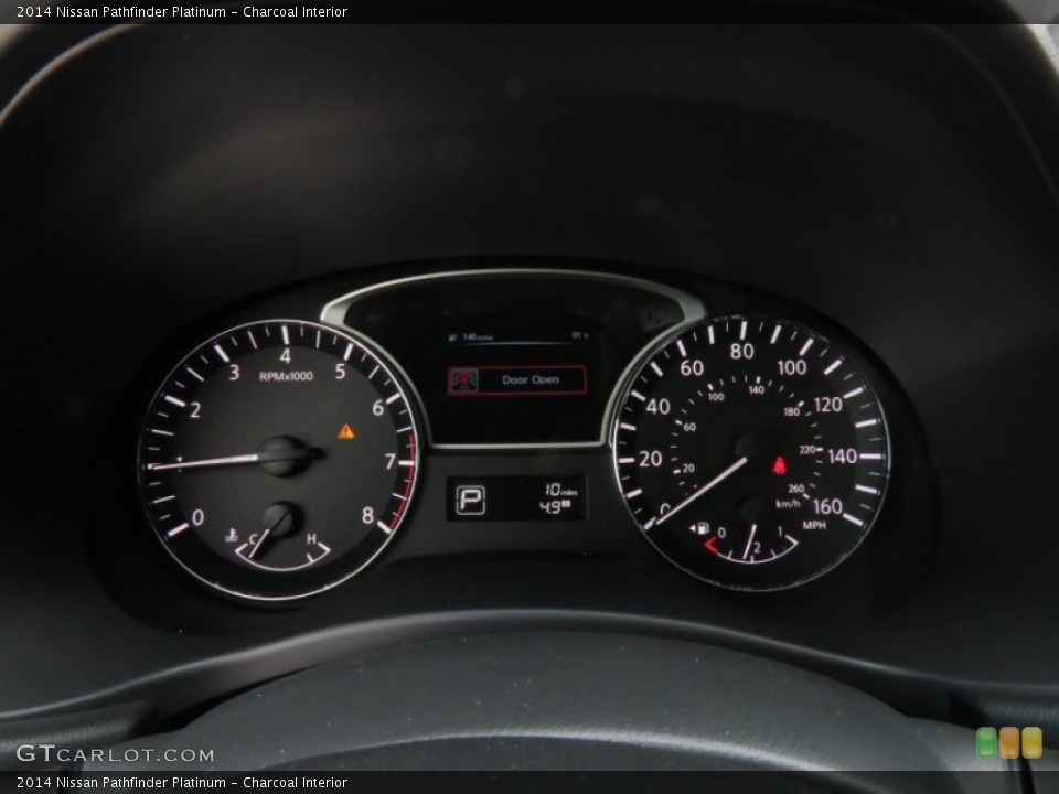 Charcoal Interior Gauges for the 2014 Nissan Pathfinder Platinum #85418844