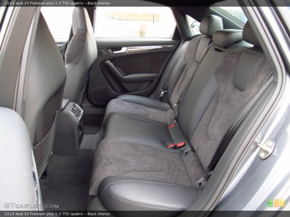 Black Interior Rear Seat for the 2014 Audi S4 Premium plus 3.0 TFSI quattro #85423494