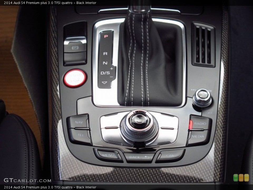 Black Interior Controls for the 2014 Audi S4 Premium plus 3.0 TFSI quattro #85423647