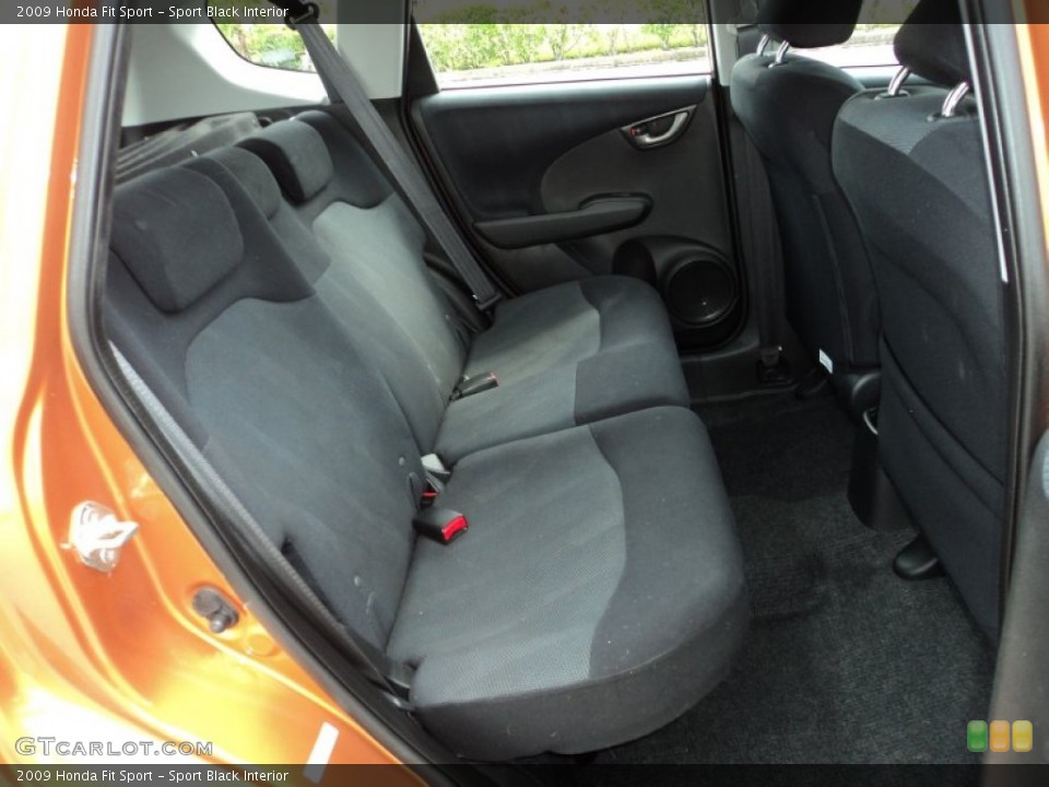 Sport Black Interior Rear Seat for the 2009 Honda Fit Sport #85424028