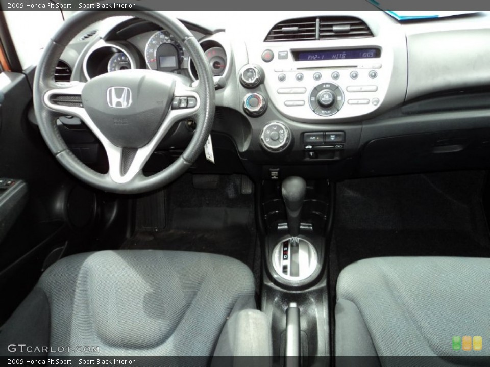 Sport Black Interior Dashboard for the 2009 Honda Fit Sport #85424049