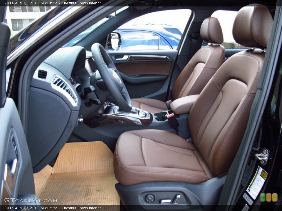 Chestnut Brown Interior Photo for the 2014 Audi Q5 2.0 TFSI quattro #85424103