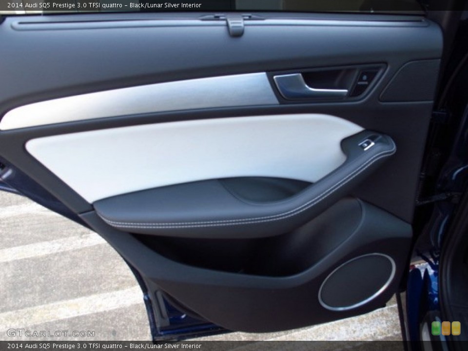 Black/Lunar Silver Interior Door Panel for the 2014 Audi SQ5 Prestige 3.0 TFSI quattro #85424695
