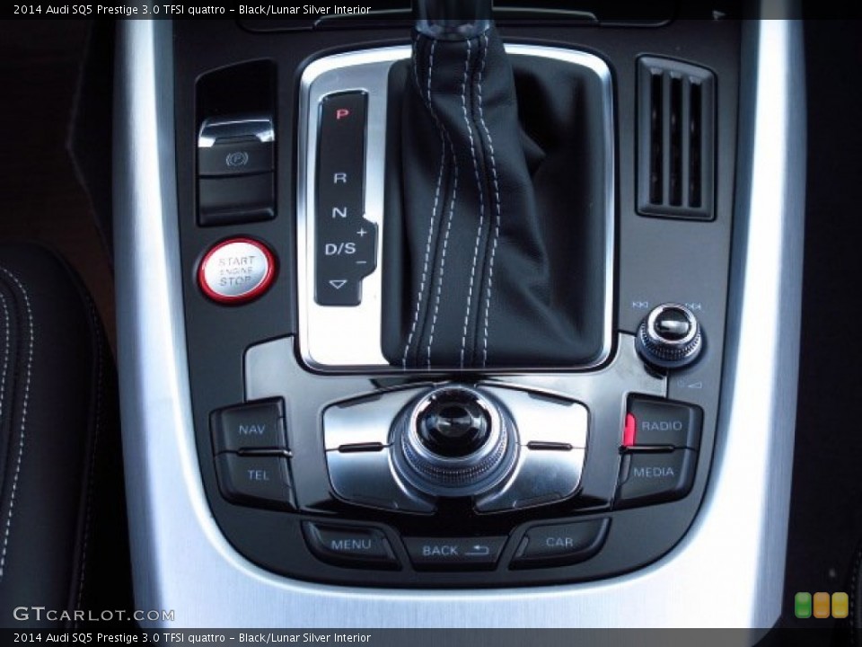 Black/Lunar Silver Interior Controls for the 2014 Audi SQ5 Prestige 3.0 TFSI quattro #85424853