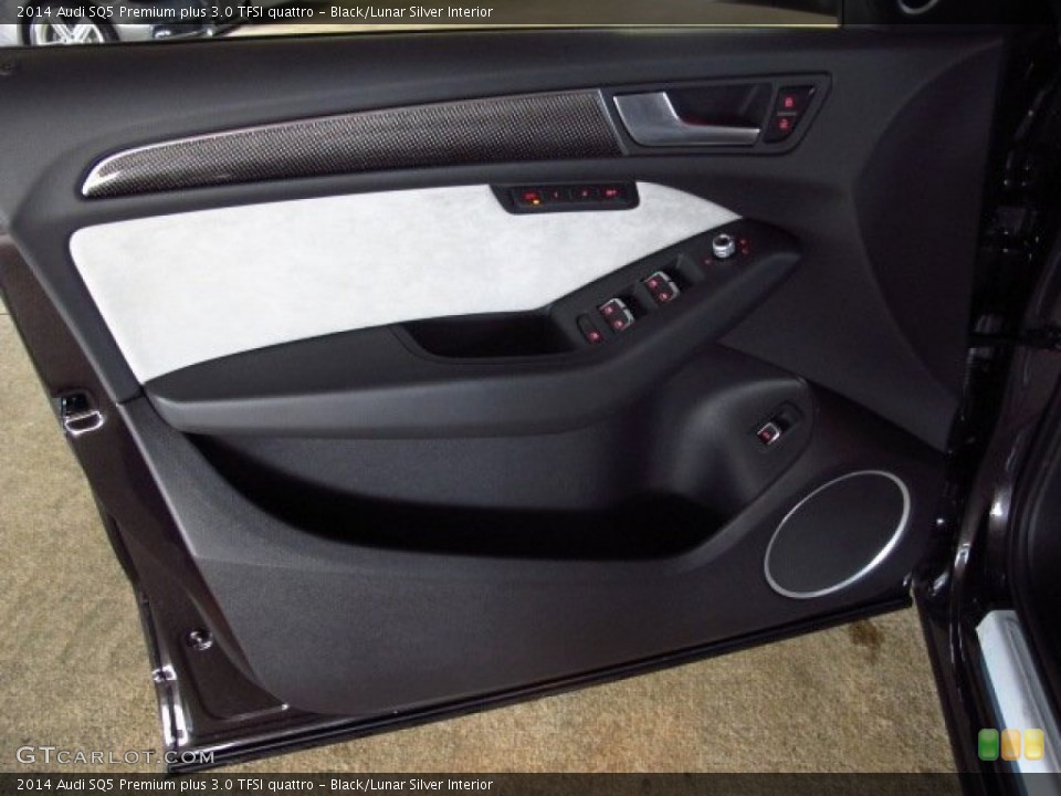 Black/Lunar Silver Interior Door Panel for the 2014 Audi SQ5 Premium plus 3.0 TFSI quattro #85425291