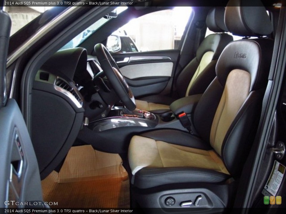 Black/Lunar Silver Interior Front Seat for the 2014 Audi SQ5 Premium plus 3.0 TFSI quattro #85425315
