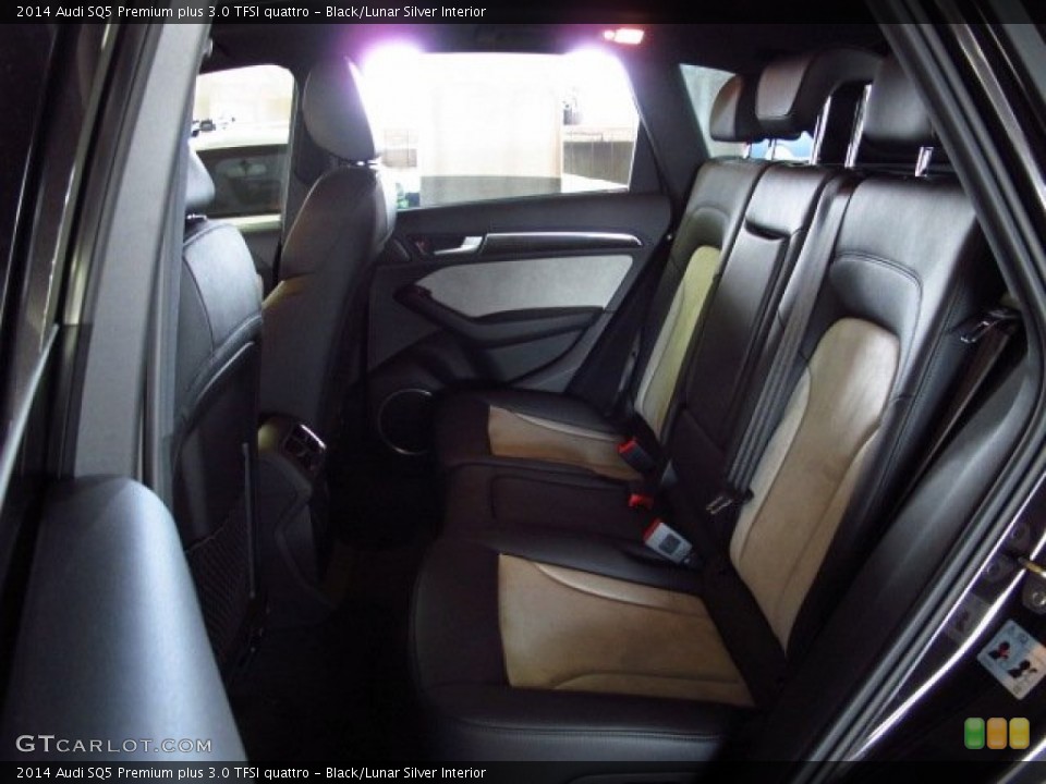 Black/Lunar Silver Interior Rear Seat for the 2014 Audi SQ5 Premium plus 3.0 TFSI quattro #85425372