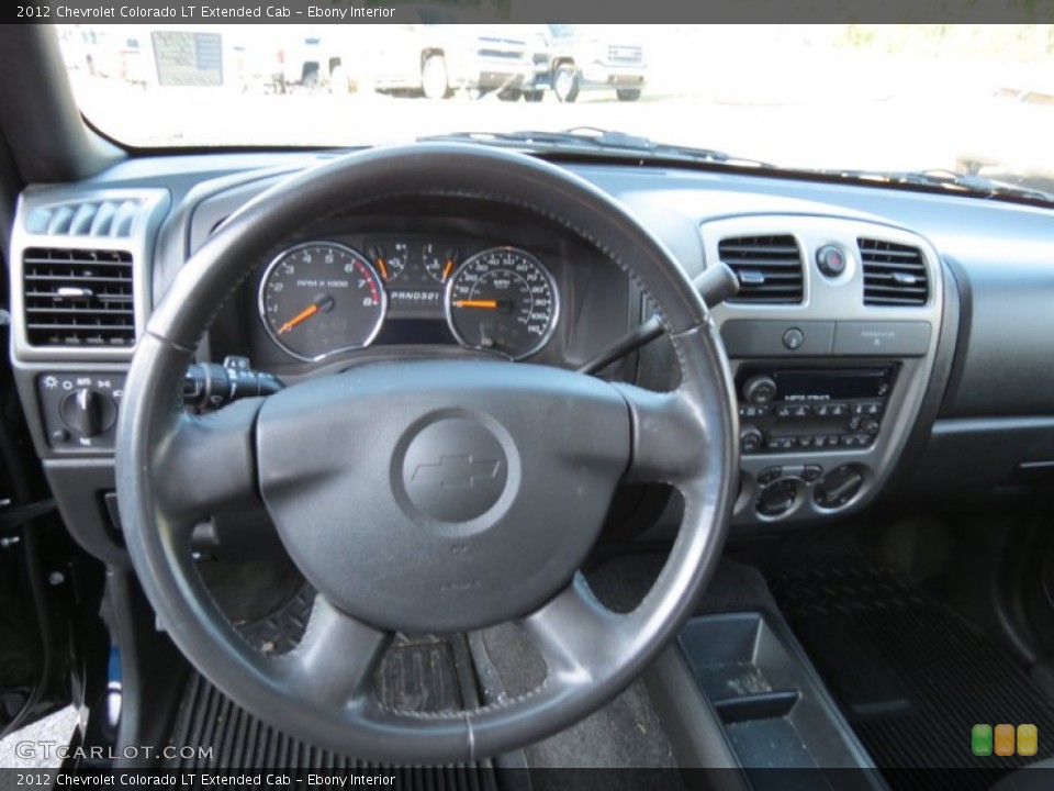 Ebony Interior Steering Wheel for the 2012 Chevrolet Colorado LT Extended Cab #85427793