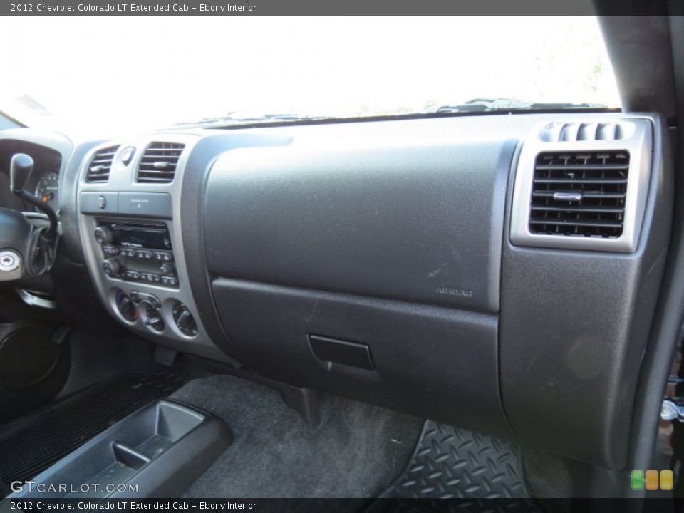 Ebony Interior Dashboard for the 2012 Chevrolet Colorado LT Extended Cab #85427916