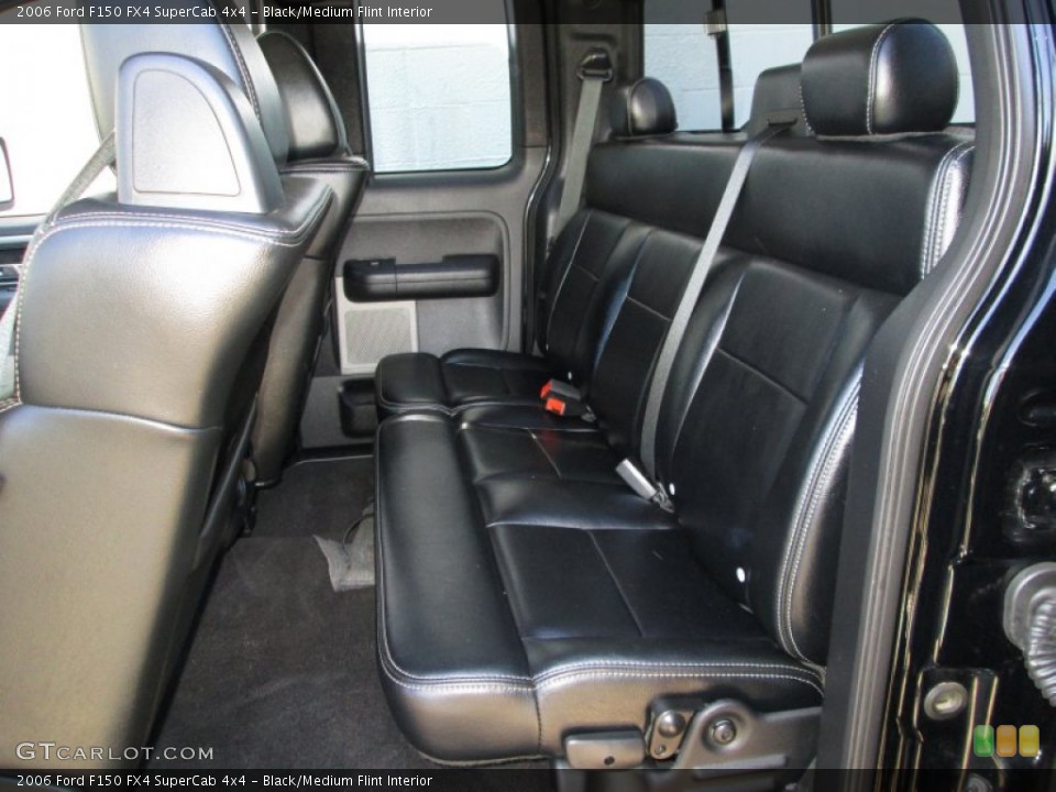 Black/Medium Flint Interior Rear Seat for the 2006 Ford F150 FX4 SuperCab 4x4 #85429461