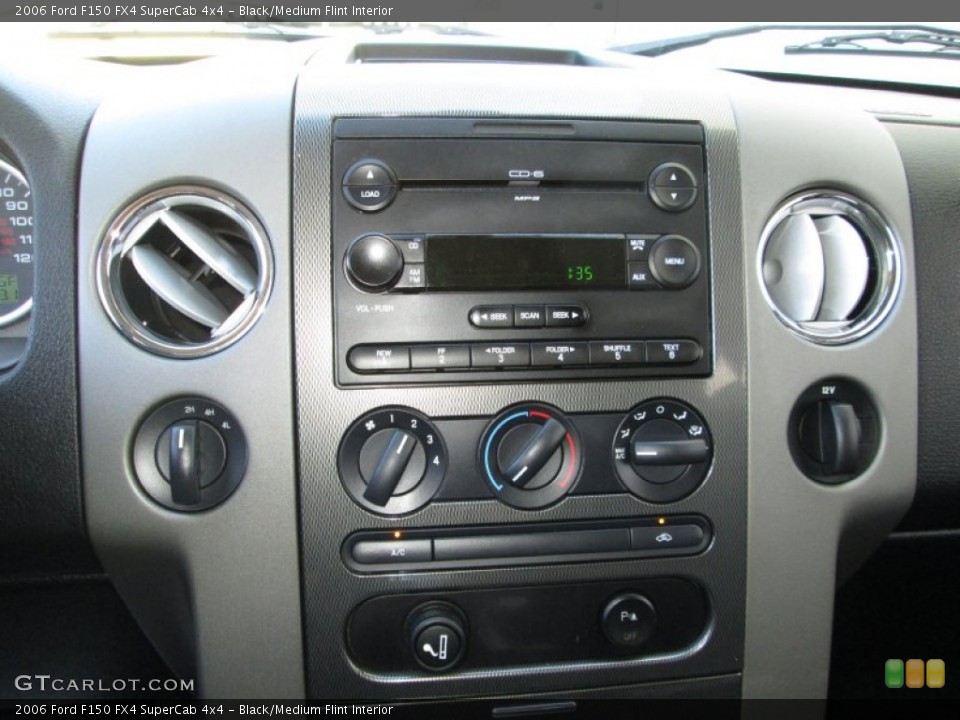 Black/Medium Flint Interior Controls for the 2006 Ford F150 FX4 SuperCab 4x4 #85429515