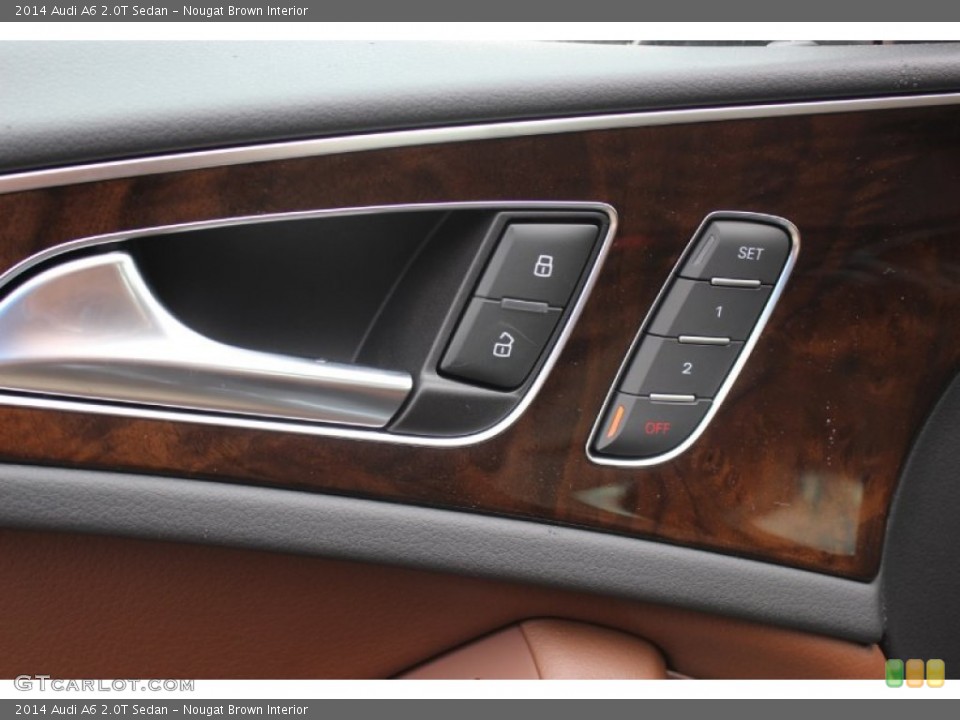 Nougat Brown Interior Controls for the 2014 Audi A6 2.0T Sedan #85432113
