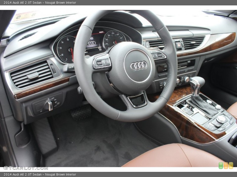 Nougat Brown Interior Steering Wheel for the 2014 Audi A6 2.0T Sedan #85432137