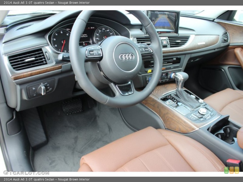 Nougat Brown Interior Photo for the 2014 Audi A6 3.0T quattro Sedan #85433124