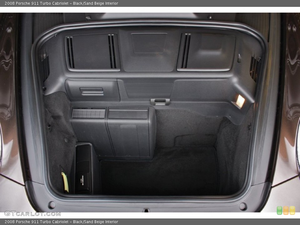 Black/Sand Beige Interior Trunk for the 2008 Porsche 911 Turbo Cabriolet #85433199
