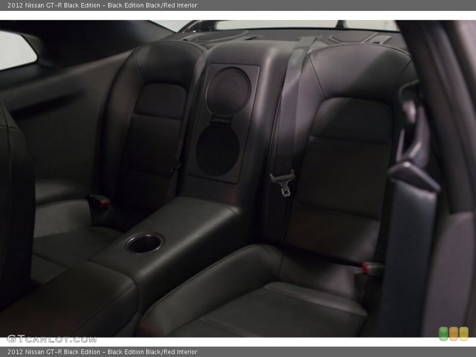 Black Edition Black/Red Interior Rear Seat for the 2012 Nissan GT-R Black Edition #85434771