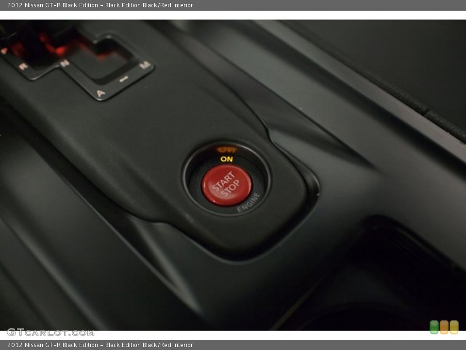 Black Edition Black/Red Interior Controls for the 2012 Nissan GT-R Black Edition #85434801