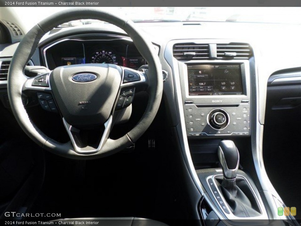 Charcoal Black Interior Dashboard for the 2014 Ford Fusion Titanium #85436233