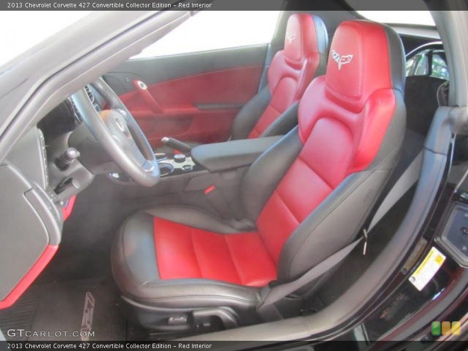 Red Interior Photo for the 2013 Chevrolet Corvette 427 Convertible Collector Edition #85437738