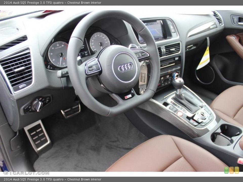 Chestnut Brown Interior Prime Interior for the 2014 Audi SQ5 Prestige 3.0 TFSI quattro #85441029